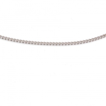 9ct white gold 16 inch curb Chain